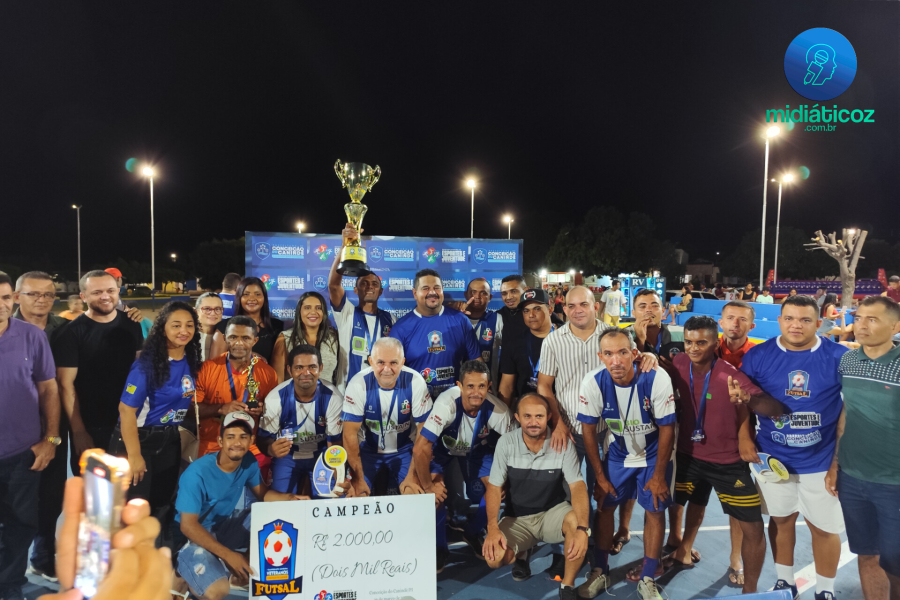 Rua Velha se consagra campeão do I Campeonato de Futsal dos Veteranos de Conceição do Canindé. | © Portal Midiáticoz 