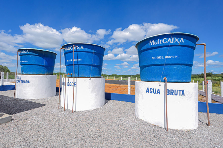 Programa Água Doce inicia construção de sistemas de abastecimento em 10 municípios afetados pela seca. | Fotos: Ascom/Sada