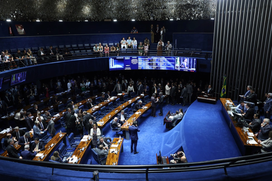 Sessão no Plenário do Senado Federal. | Foto: Antônio Cruz/Agência Brasil 