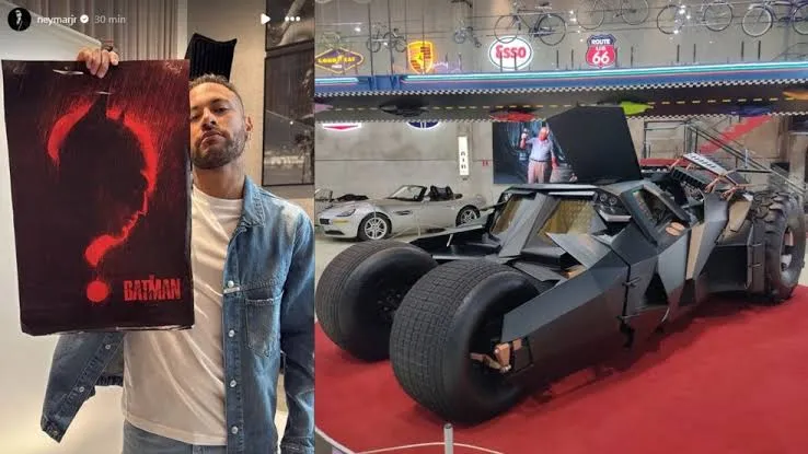 Neymar compra réplica do Batmóvel por valor milionário. Confira